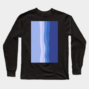 Blue purple stripes patterns Long Sleeve T-Shirt